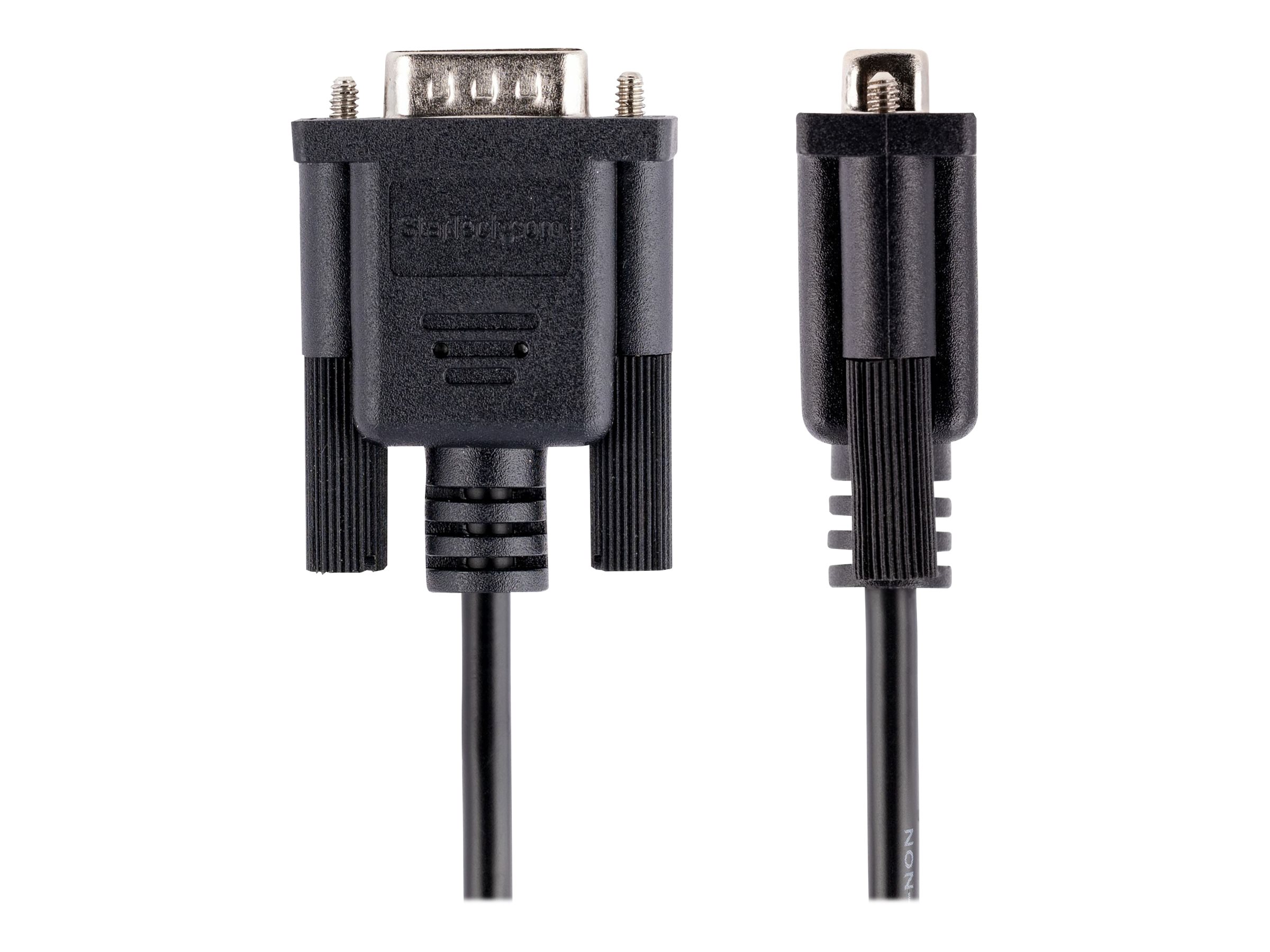 StarTech.com StarTech 3m RS232 Serial Null Modem Cable, Crossover Serial Cable w/Al-Mylar Shielding, DB9 Serial COM Port Cable Female to Male, Compatible w/DTE Devices - Tool-Less Design w/Thumbscrews