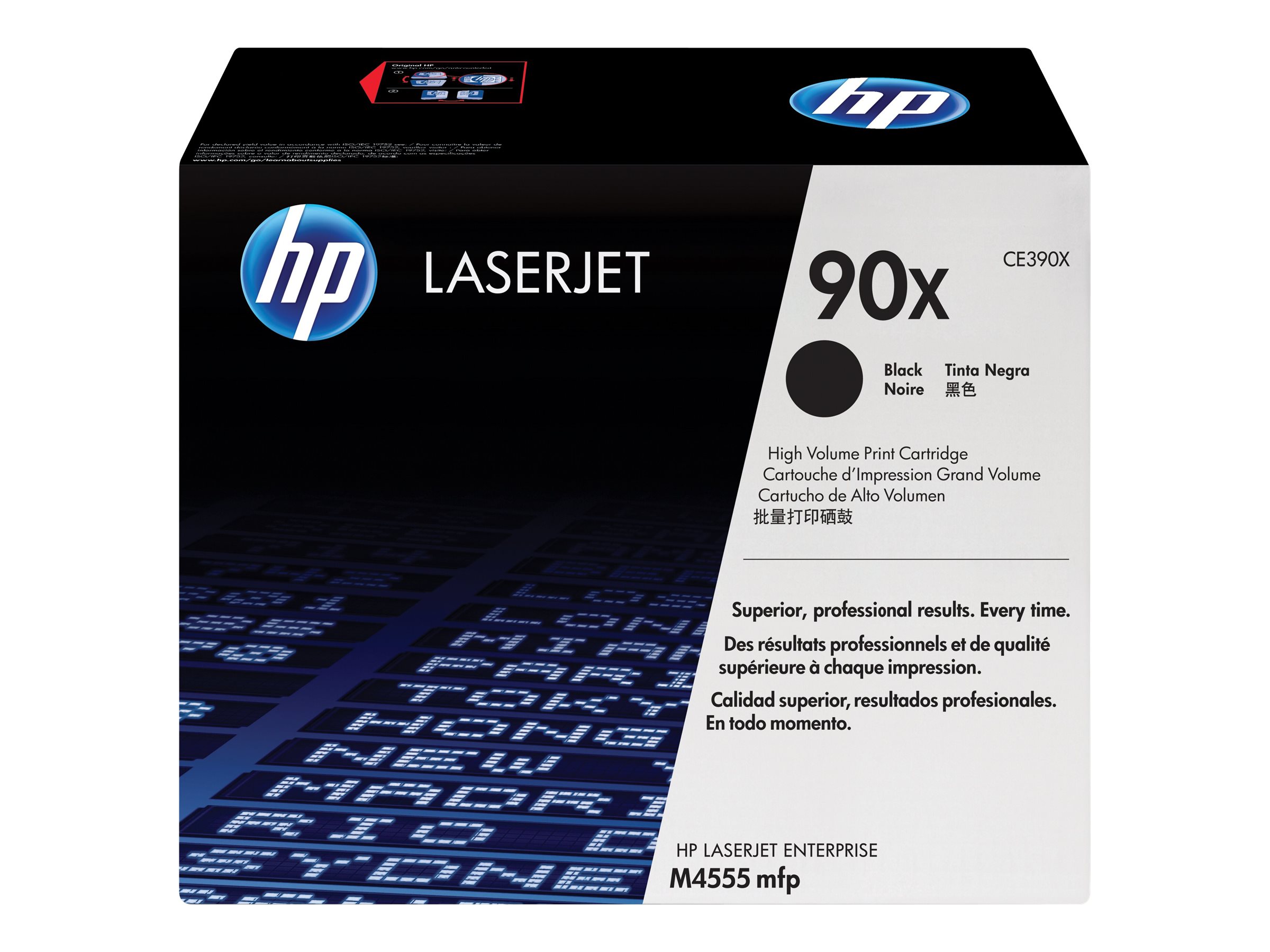 HP 90X - Hohe Ergiebigkeit - Schwarz - original - LaserJet - Tonerpatrone (CE390X)für LaserJet Enterprise 600 M602dn - 600 M602m - 600 M602n - 600 M602x - M4555 MFP - M603xh
