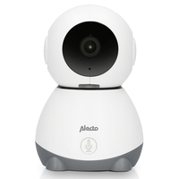 Alecto SMARTBABY10, 1920 x 1080 Pixel, Android, iOS, WLAN, 2.4 GHz, Anthrazit, Weiß, Kunststoff