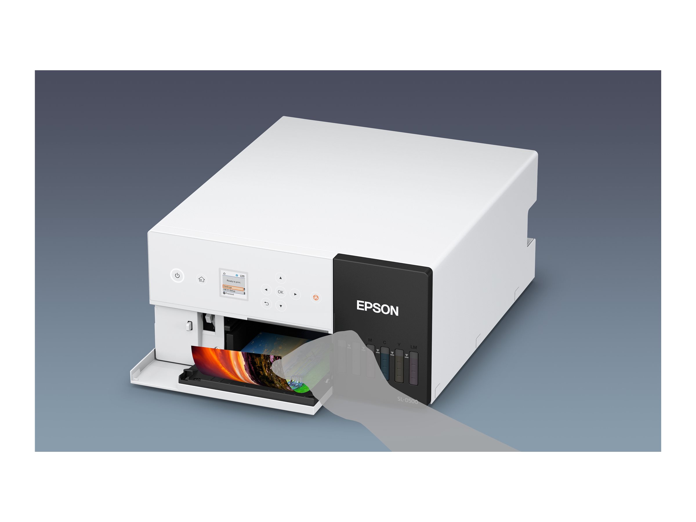 Epson SURELAB SL-D500 - Drucker - Farbe - piezoelektrischer Tintendrucker - CISS - 100 x 150 mm - 1440 x 720 dpi - bis zu 4.17 Abzüge/Min. (einfarbig)/ bis zu 4.17 Abzüge/Min. (Farbe) - Kapazität: 100