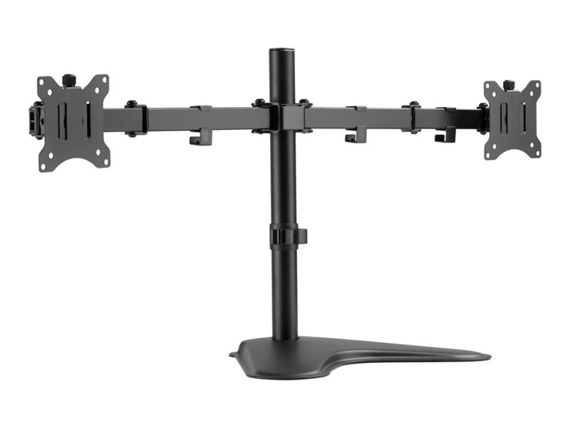 Equip Pro Economy - Aufstellung - für 2 LCD-Displays - Stahl - Schwarz - Bildschirmgröße: 43.2-81.3 cm (17"-32")Schreibtisch