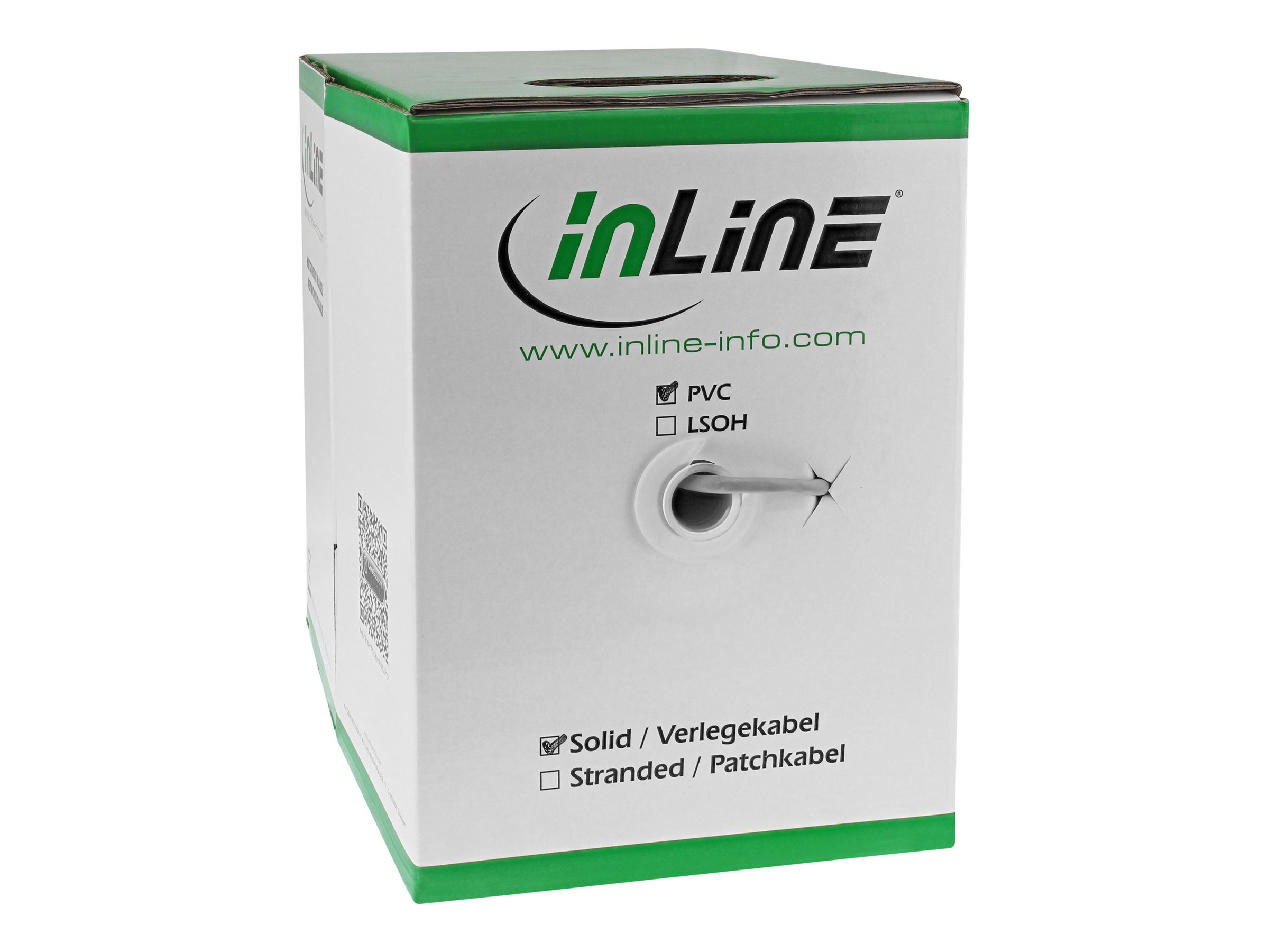 InLine Verlegekabel - F/UTP - Cat.5e - AWG24 CCA - PVC - 100me
