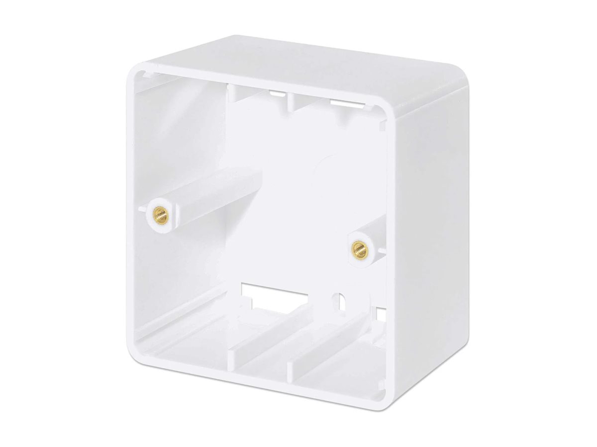 Intellinet Aufputzbox - Unterputzdose, fürWandplatten - Signal White - RAL 9003