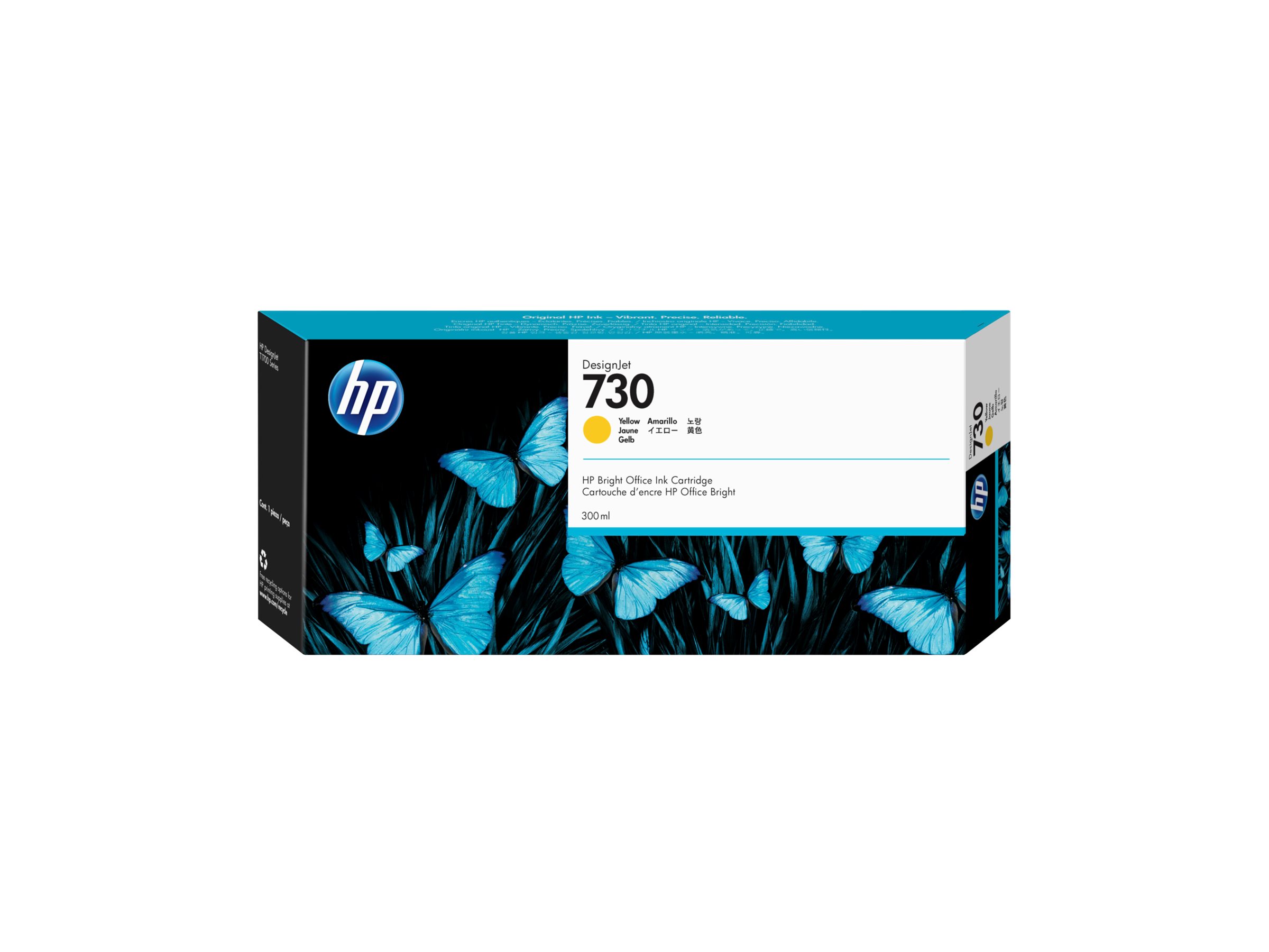 HP 730 - 300 ml - mit hoher Kapazität - Gelboriginal - DesignJet - Tintenpatrone - für DesignJet SD Pro MFP - T1600 - T1600dr - T1700 - T1700dr - T1708 - T1708dr - T2600 - T2600dr