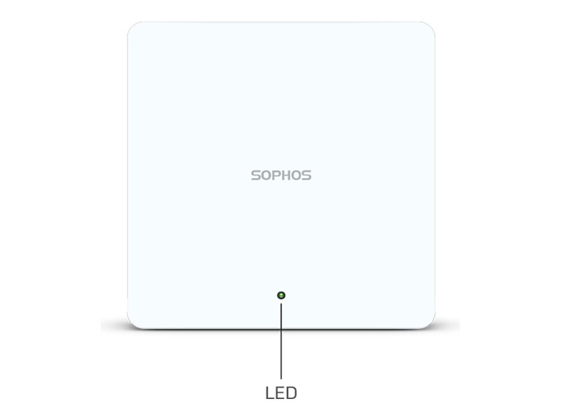 Sophos AP6 Series 420E - Accesspoint - Plenum-zugelassenWi-Fi 6 - Wi-Fi 6E - 2.4 GHz - 5 GHz - 6 GHz - Cloud-verwaltet - Tisch- - Wand- oder Deckenmontage möglich