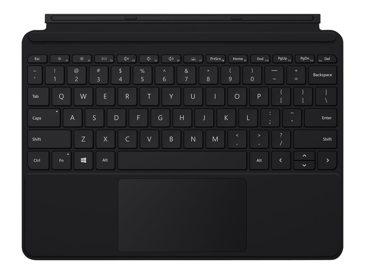 Microsoft Surface Go Type Cover - Tastaturmit Trackpad - Beschleunigungsmesser - hinterleuchtet - Deutsch - Schwarz - kommerziell - für Surface Go - Go 2 - Go 3