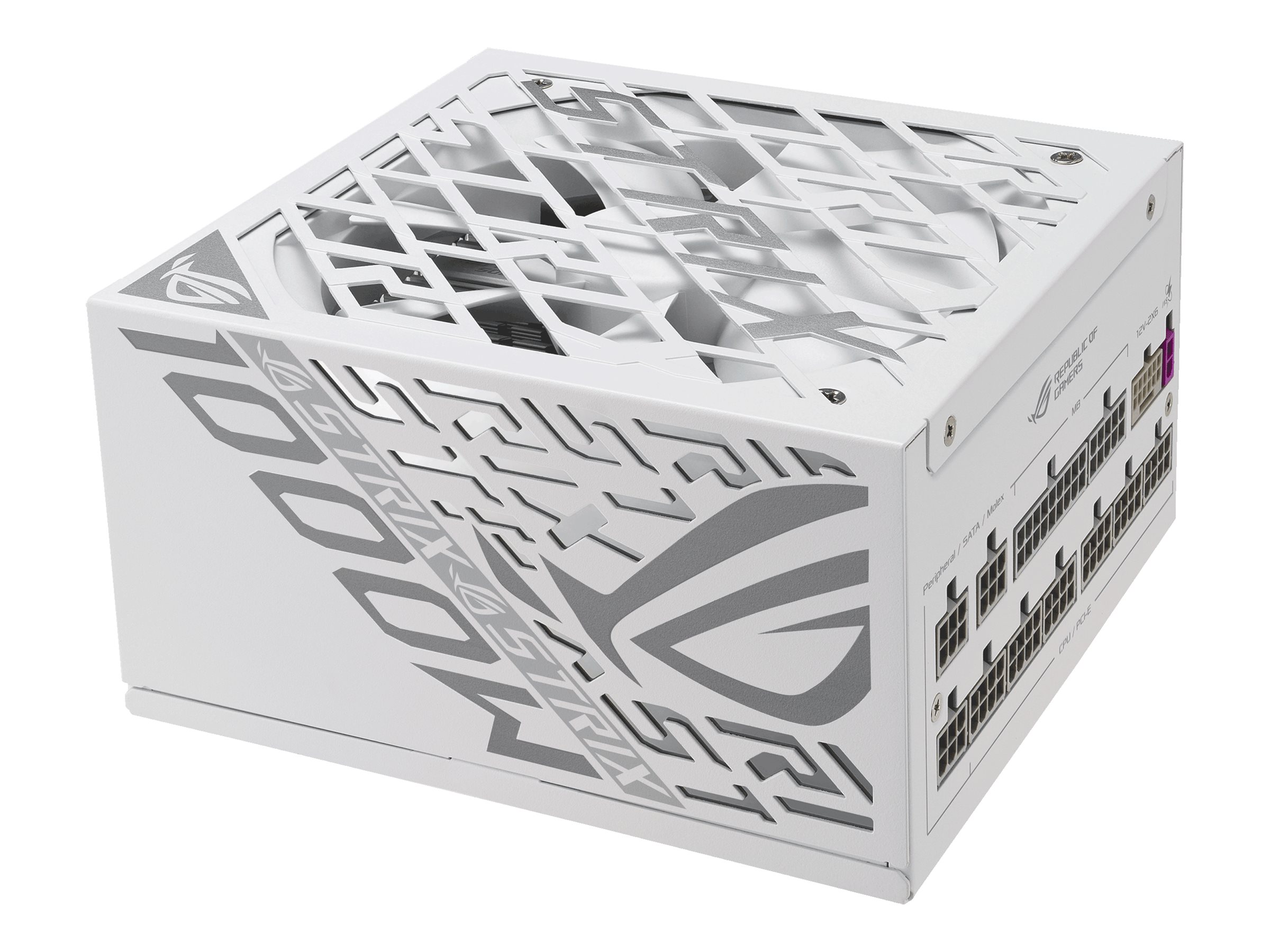 ASUS ROG Strix - White Edition - Netzteil (intern)ATX12V 3.1 - 80 PLUS Platinum - Wechselstrom 100-240 V - 1000 Watt - aktive PFC - weiß
