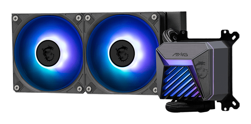 MSI MAG CORELIQUID A15 240, All-in-One-Flüssigkeitskühler, 12 cm, 500 RPM, 2500 RPM, SchwarzAM5 (Ryzen Zen4) - Intel Sockel 1700 (Core i) - Intel Sockel 1851 (Core Ultra 100&200) - 500 rpm - 5 V - 64,