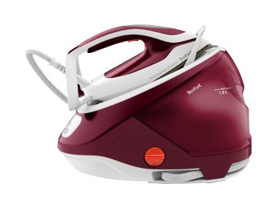 TEFAL Pro Express Protect GV9220E0 - Dampfbügeleisenmit automatischer Abschaltung - Grundplatte: Durilium AirGlide automatische Reinigung - 2600 W - Weiß/Rot