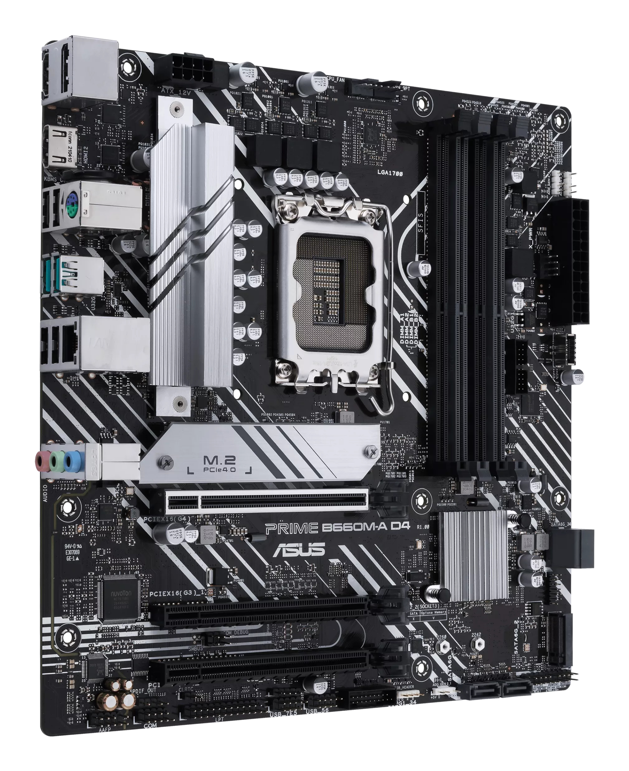 ASUS PRIME B660M-A D4-CSM - Motherboard - micro ATX - LGA1700 Sockel - B660 Chipsatz - USB 3.2 Gen 1, USB-C 3.2 Gen 1, USB 3.2 Gen 2 - Gigabit LAN - Onboard-Grafik (CPU erforderlich)HD Audio (8-Kanal)