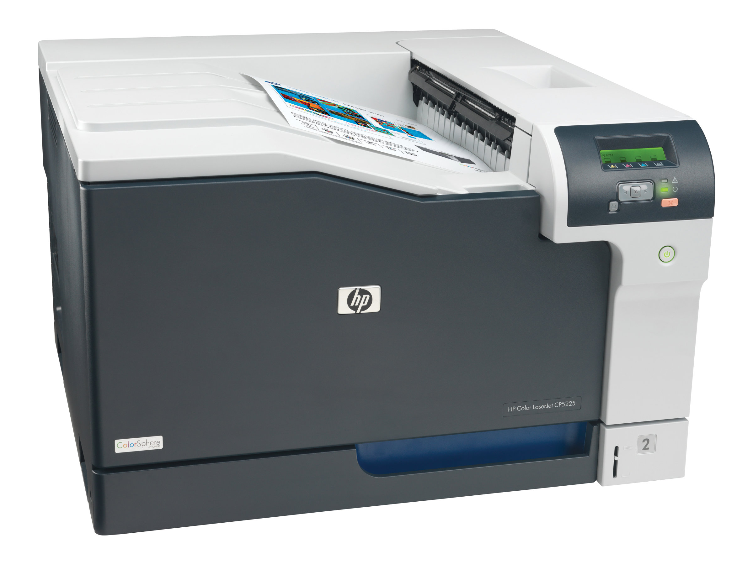 HP Color LaserJet Professional CP5225dn - Drucker - Farbe - Duplex - Laser - A3 - 600 dpi - bis zu 20 Seiten/Min. (einfarbig)bis zu 20 Seiten/Min. (Farbe) - Kapazität: 350 Blätter - USB - LAN