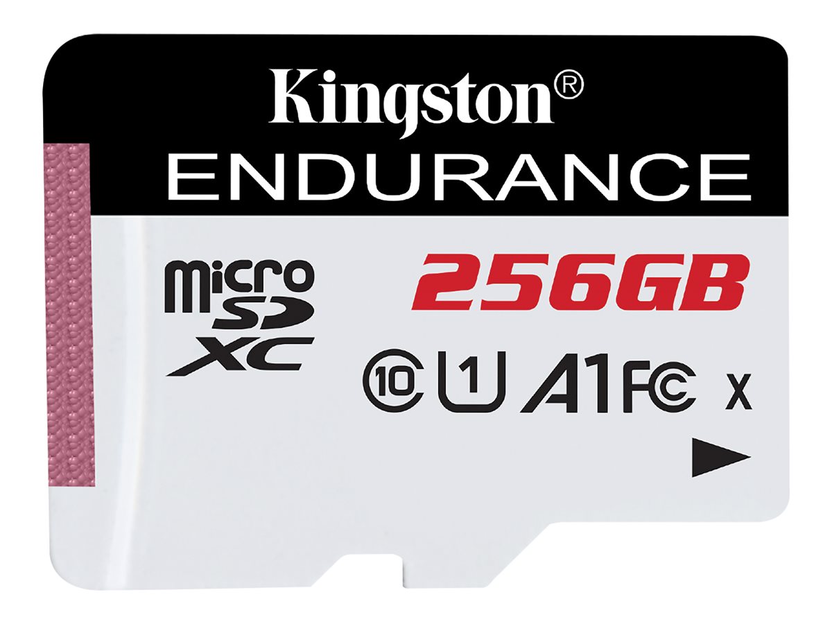 Kingston High Endurance - Flash-Speicherkarte256 GB - A1 / UHS-I U1 / Class10 - microSDXC UHS-I U1
