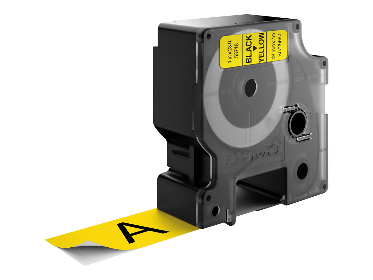 Dymo D1 - Selbstklebend - Schwarz auf Gelb - Rolle (2,4 cm x 7 m)1 Kassette(n) Etikettenband - für LabelMANAGER 500TS - PnP