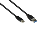 Good Connections GC-M0129, 3 m, USB A, USB C, USB 3.2 Gen 1 (3.1 Gen 1), 5 Gbit/s, Schwarz