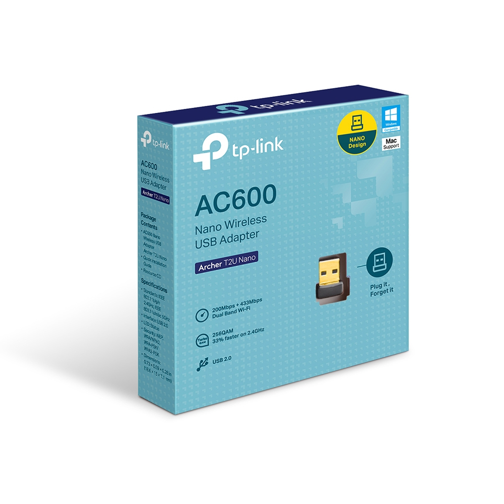 TP-LINK Archer T2U Nano - Netzwerkadapter - USB2.0 - Wi-Fi 5