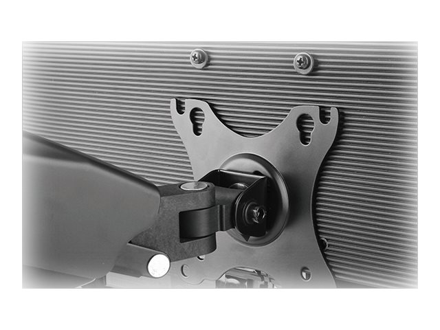 ICY BOX IB-MS304-T - Aufstellung (2 Gelenkarme, 2 VESA-Adapter, Tisch-Klemme, Befestigung für Kabeldurchgang) - für 2 LCD-Displays - Metall - Schwarz - Bildschirmgröße: up to 68 cm (bis zu 27 Zoll)Sch