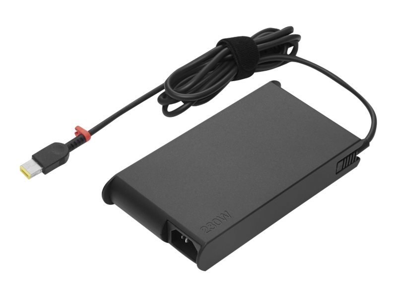 Lenovo ThinkPad 230W Slim AC Adapter (Slim-tip)Netzteil - Wechselstrom 90-265 V - 230 watt - Schwarz - für ThinkPad P1 Gen 5; P15v Gen 2; P15v Gen 3; T15p Gen 2; T16 Gen 4; X1 Extreme Gen 5
