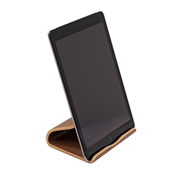 TerraTec Holzeins - Tischständer für Handy, Tablett