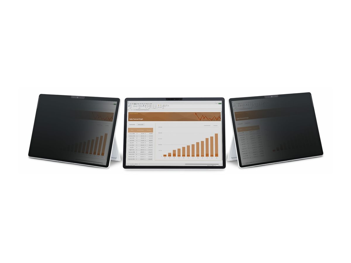 StarTech.com 4-Wege Laptop Sichtschutz für 12,3" Surface Pro 4/5/6/7/7+ - Blickschutzfilter für Notebook (horizontal)klebend - 31.24 cm (12.3") - Schwarz