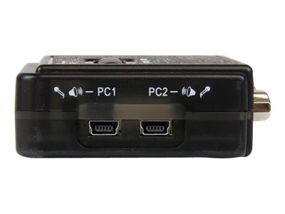 StarTech.com 2 Port USB KVM Switch Kit mit Audio und Kabeln - 2-fach USB VGA Desktop Umschalter inkl. Kabel - KVM-/Audio-Switch - 2 x KVM/Audio - 1 lokaler Benutzer - Desktop