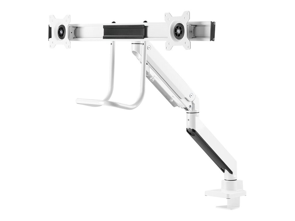 Neomounts NM-D775DX - Befestigungskit - Voll beweglich - für 2 LCD-Displays - Aluminium - weiß - Bildschirmgröße: 25.4-81.3 cm (10"-32")Klemmmontage - Tülle - Tischmontage