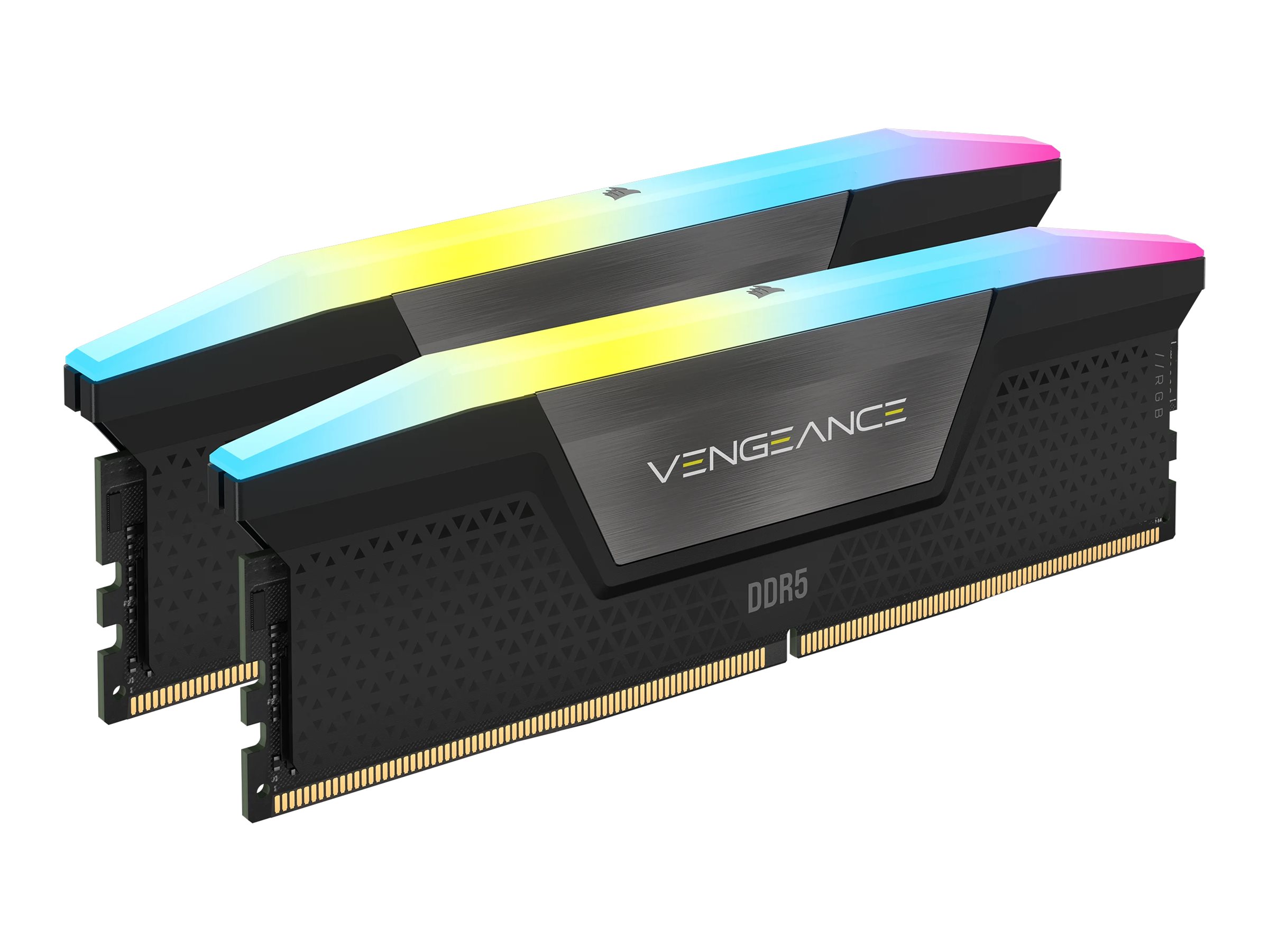 Corsair Vengeance RGB - DDR5 - Kit - 32 GB: 2x 16 GB - DIMM 288-PIN - 6000 MT/s / PC5-48000 - CL36 - Schwarz
