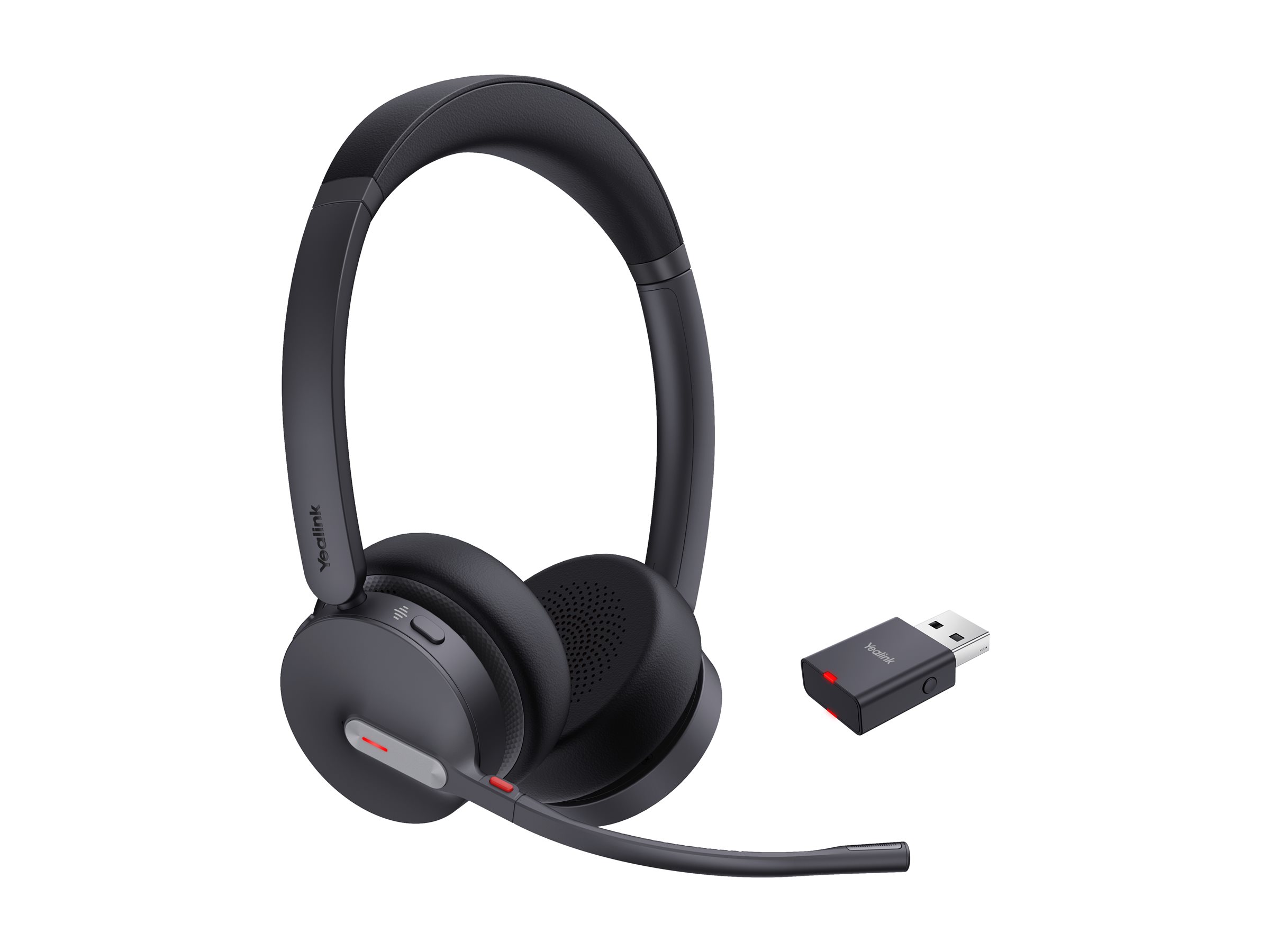 Yealink WH64 Hybrid Dual UC, Kabellos, 20 - 20000 Hz, Büro/Callcenter, 331 g, Kopfhörer, SchwarzMono - Rausch-Unterdrückung - Kabellos - Bluetooth - 331 g