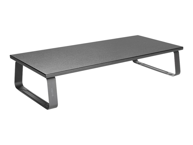 LogiLink Monitor Riser - Aufstellung - für LCD-Display/Notebook - Preßspan, Stahl, Ethylen-Vinylacetat (EVA)Schwarz