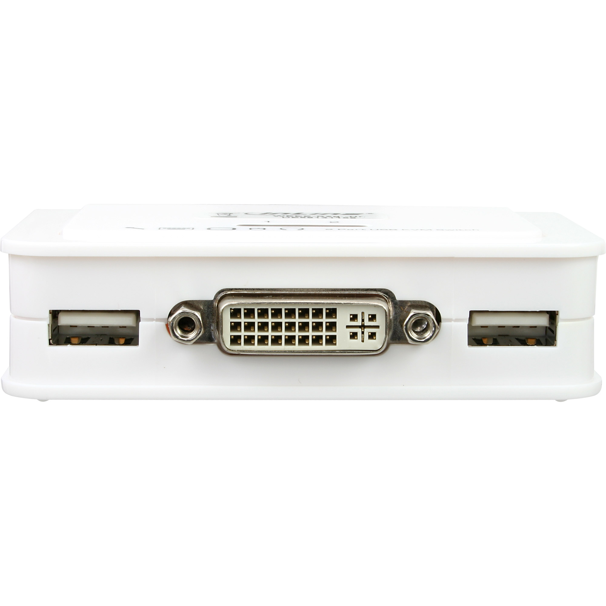 InLine KVM Switch - 2-fach - DVI-D - USB - mit Audio - integr. Kabel1 lokaler Benutzer - Desktop