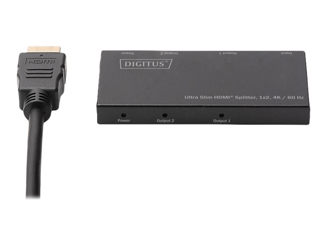 DIGITUS Ultra Slim HDMI Splitter, 1x2, 4K / 60 Hz2 x HDMI - Desktop