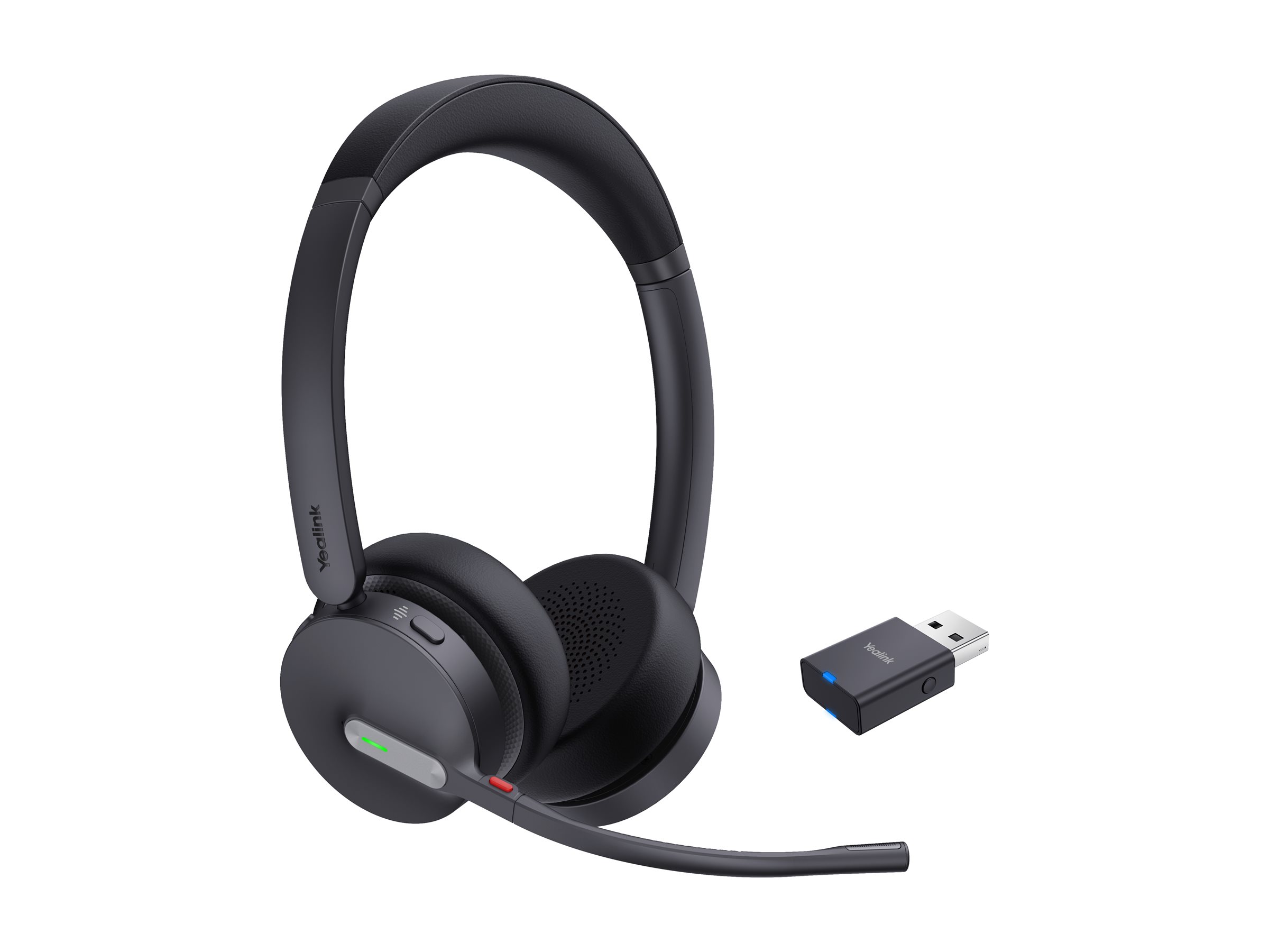 Yealink WH64 Hybrid Dual UC, Kabellos, 20 - 20000 Hz, Büro/Callcenter, 331 g, Kopfhörer, SchwarzMono - Rausch-Unterdrückung - Kabellos - Bluetooth - 331 g