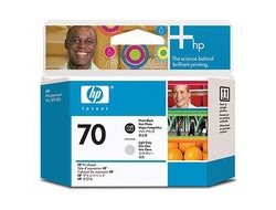 HP 70 - Hellgrau, Photo schwarz - Druckkopf -für DesignJet HD Pro MFP - T120 - Z2100 - Z3100 - Z3100ps - Z3200 - Z3200ps - Z5200 - Z5400