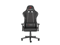 natec Genesis Nitro 550 G2 - Gaming-Sessel - ergonomischLiegesessel - Armlehnen - T-förmig - Neigen - Gewebe - Ökoleder - Schwarz