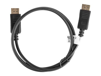 Lanberg DisplayPort-Kabel - DisplayPort (M)eingerastet zu DisplayPort (M) eingerastet - DisplayPort 1.2 - 300 V - 1 m - 4K Unterstützung - Schwarz
