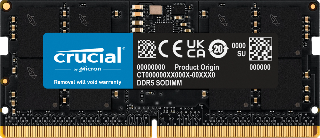 Crucial DDR5 - Modul - 16 GB - SO-DIMM 262-Pin5600 MHz / PC5-44800 - CL46 - 1.1 V - non-ECC