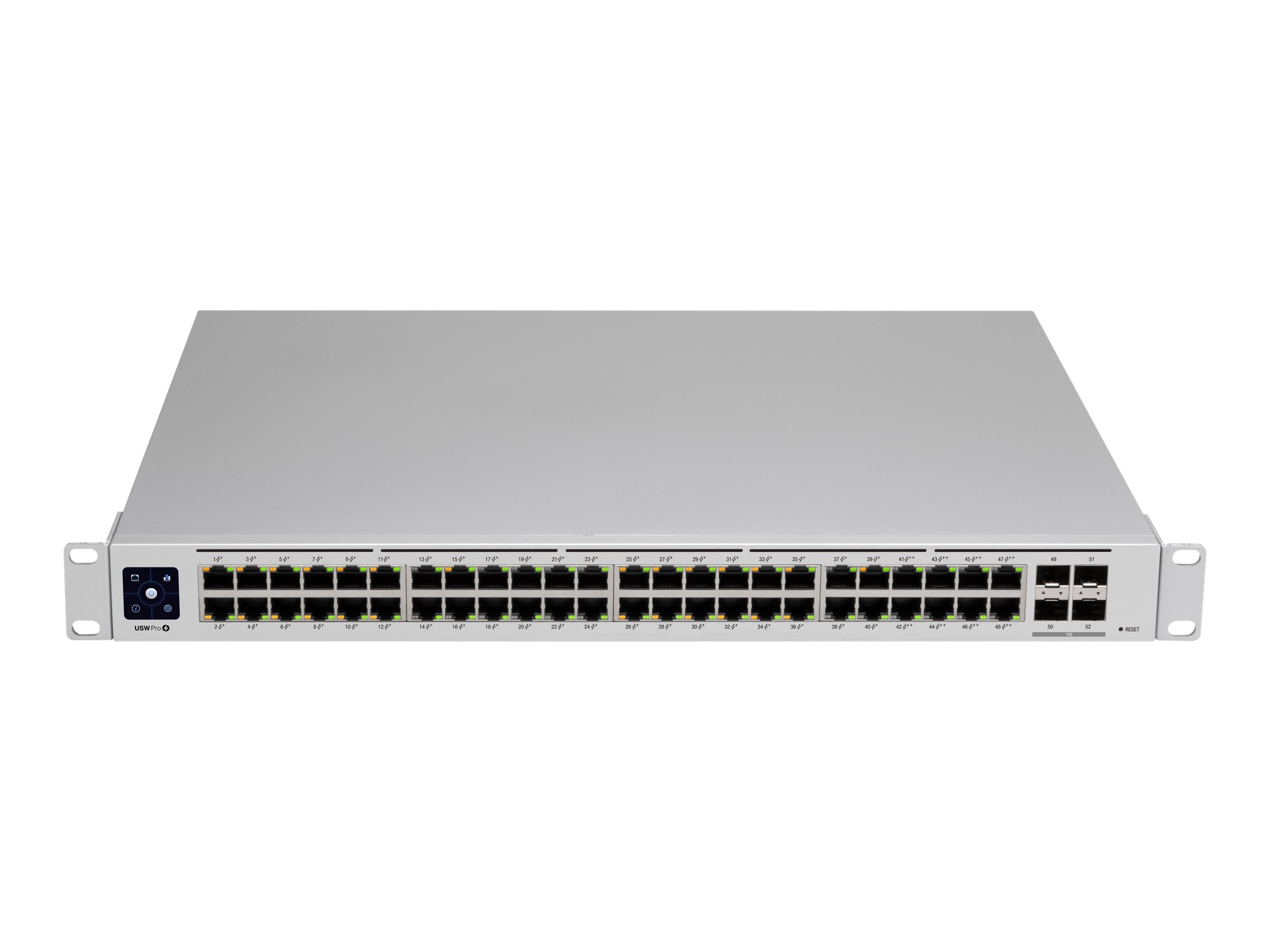 Ubiquiti UniFi Switch USW-PRO-48-POE - Switch - managed - 48 x 10/100/1000 (40 PoE+, 8 PoE++)+ 4 x 10Gb Ethernet SFP+ - an Rack montierbar - PoE++ (600 W)