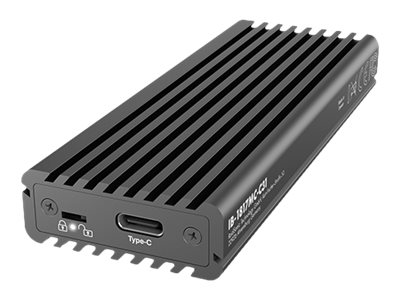 ICY BOX IB-1817MC-C31 - Speichergehäuse - M.2 - M.2 NVMe Card / SATA 6Gb/s - USB-C 3.1 (Gen 2)Grau