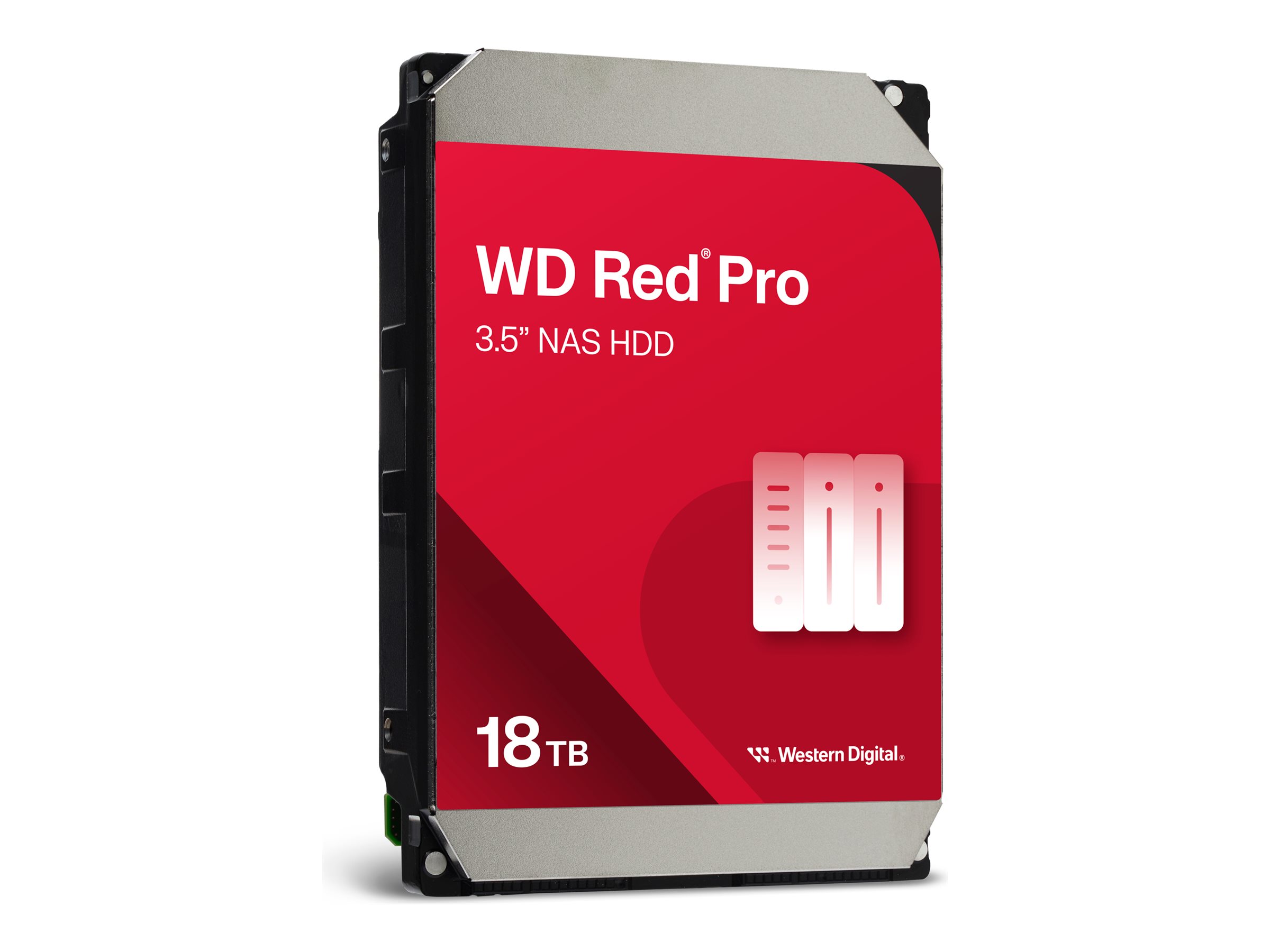 WD Red Pro WD181KFGX - Festplatte - 18 TB - intern - 3.5" (8.9 cm)SATA 6Gb/s - 7200 rpm - Puffer: 512 MB