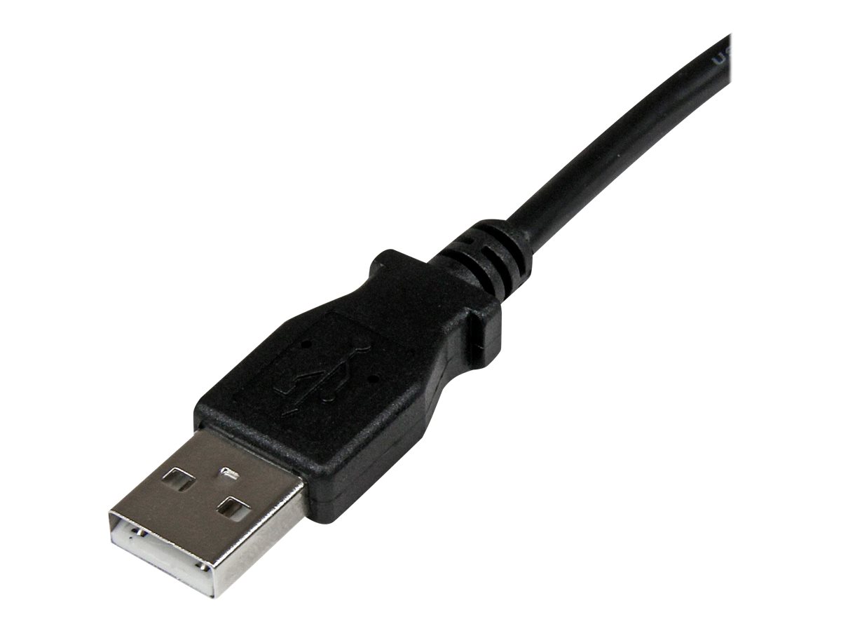 StarTech.com 1m USB 2.0 A auf B Kabel rechts gewinkelt - St/St - USB Druckerkabel - USB-Kabel - USB Typ B (M)zu USB (M) - USB 2.0 - 1 m - 90° Stecker - Schwarz