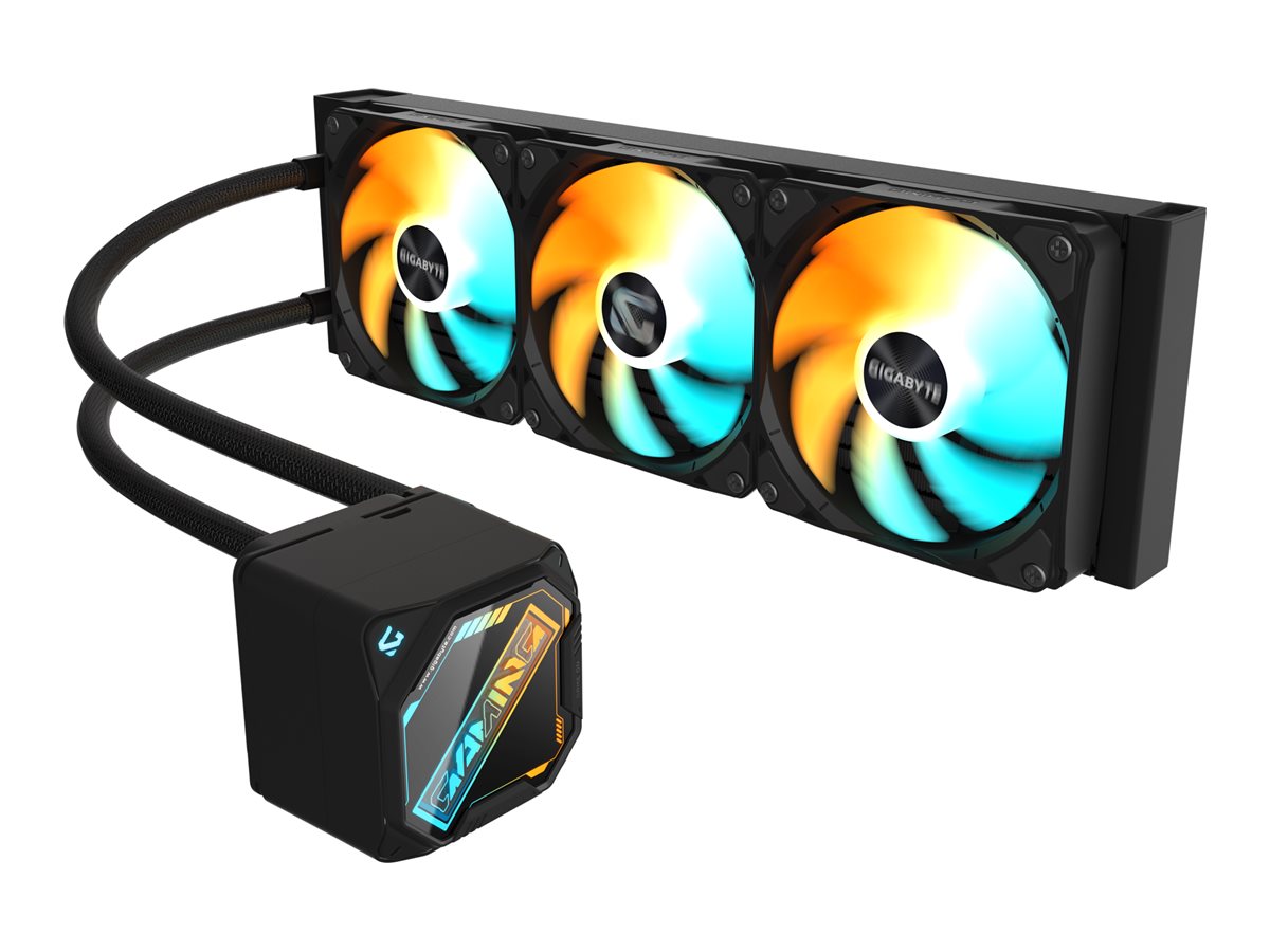 Gigabyte GAMING 360 - Prozessor-Flüssigkeitskühlsystem - (für: LGA115x Socket, LGA1200, LGA1700, LGA1851, AM4, AM5)Kupfer - 120 mm - Schwarz