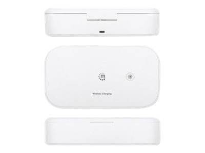 Manhattan UV Phone Sanitizer with Wireless Charger (Clearance Pricing)10 W Wireless Charging Pad - Integrated UV LEDs to eliminate germs - viruses and bacteria - Quick 1-minute or 5-minute cleaning cy