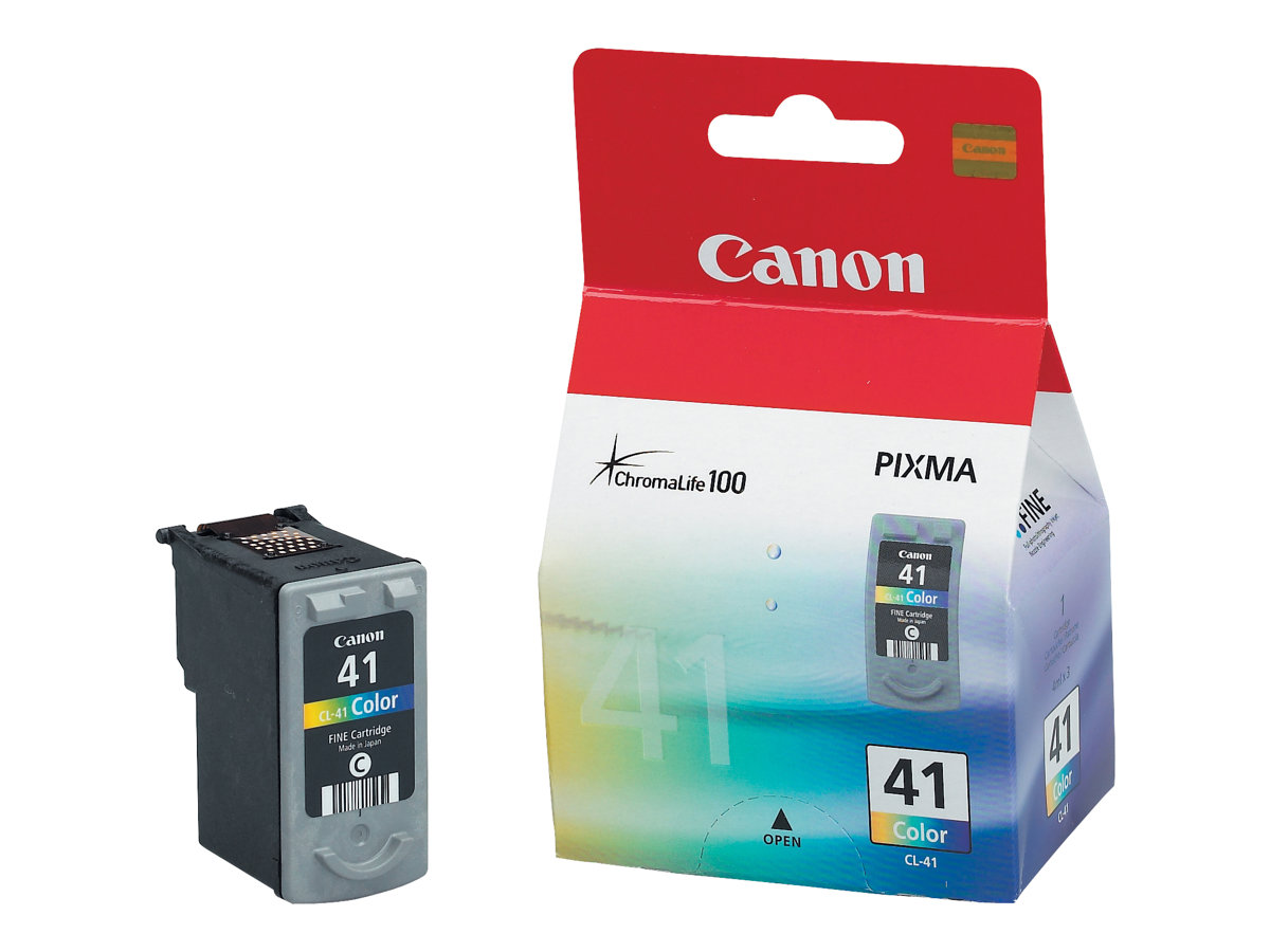 Canon CL-41 - 12 ml - Hohe Ergiebigkeit - Farbe (Cyan, Magenta, Gelb)original - Tintenpatrone - für PIXMA iP1800 - iP1900 - iP2500 - iP2600 - MP140 - MP190 - MP210 - MP220 - MP470 - MX300 - MX310