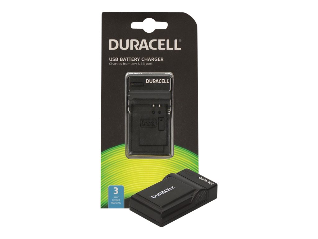 Duracell USB-Batterieladegerät - Schwarzfür Nikon D3200 - D5100 - D5200 - D5300 - D5500 - D5600 - Df; Coolpix P7000 - P7100 - P7700 - P7800