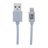 2GO 795781, 1 m, Lightning, USB B, Männlich, Männlich, Weiß