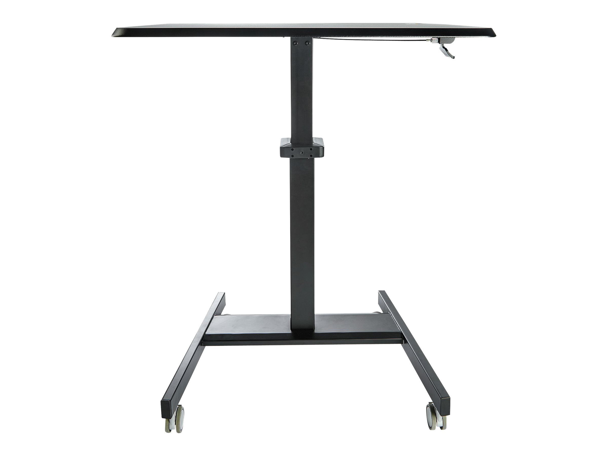 StarTech.com Startech Höhenverstellbarer Schreibtisch - Sit Stand Workstation - Ergonomischer Stehpult mit Rollen - One-Touch-Lift für Lehrer/Schüler (STSCART2)Sitz-/ Stehtisch - mobil - elektrische H