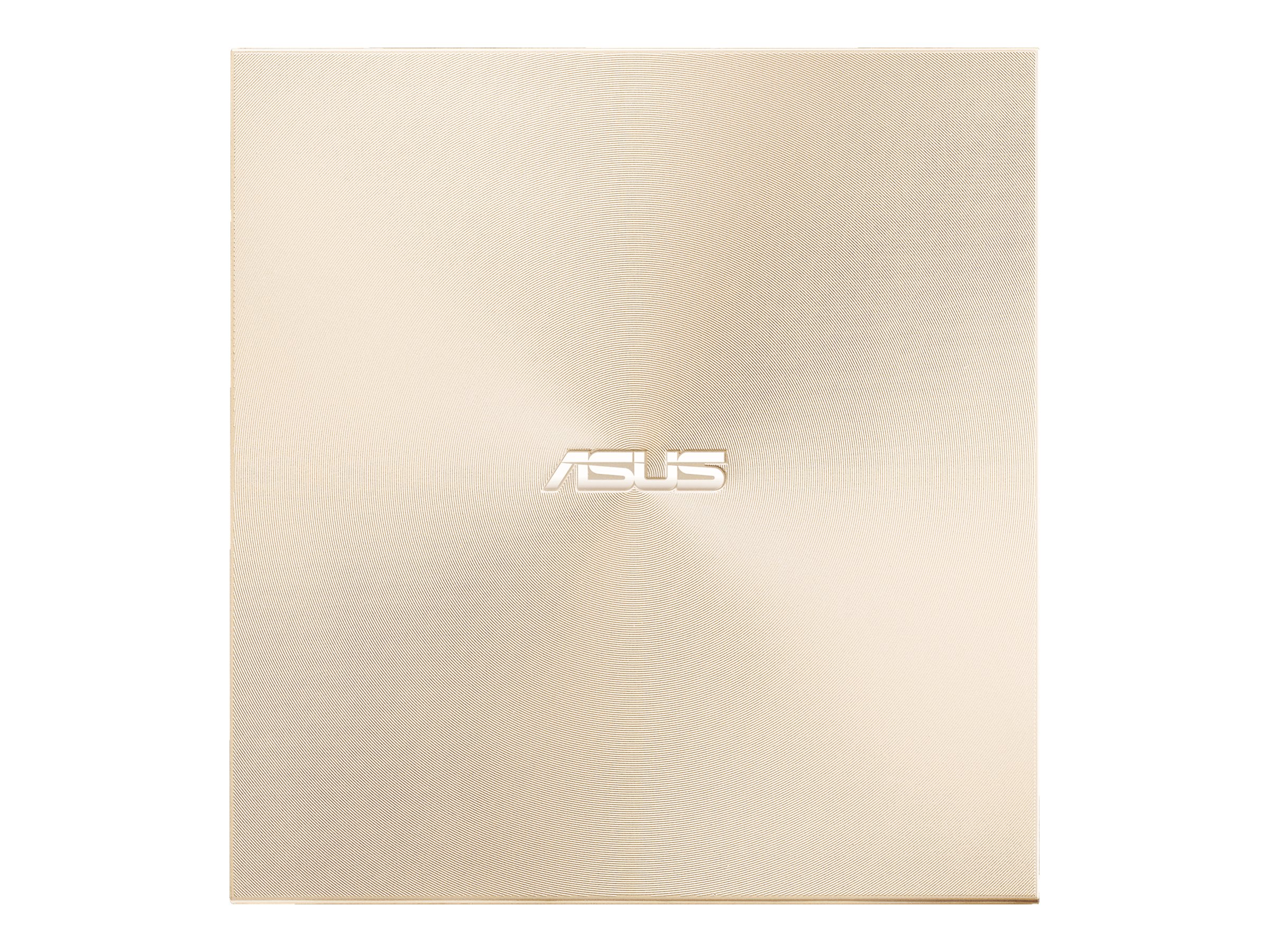 ASUS ZenDrive U8M SDRW-08U8M-U - Laufwerk - DVD±RW (±R DL)8x/8x - USB-C - extern - Gold