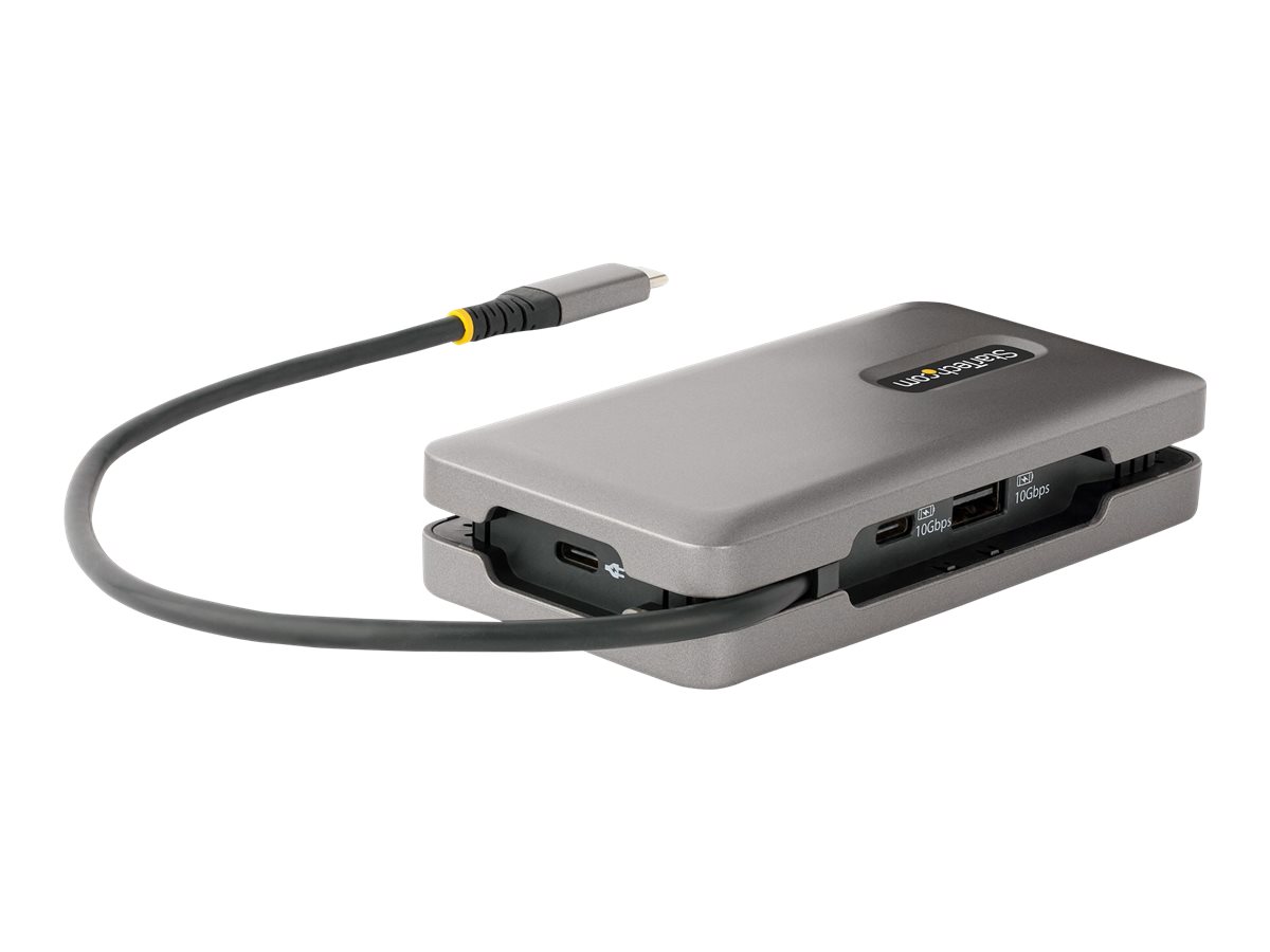 StarTech.com USB-C Multiport Adapter, 4K 60Hz HDMI/DP - USB C Hub - 100W PD - Dockingstation - USB-C - HDMI - DP - 1GbE - 16 Watt
