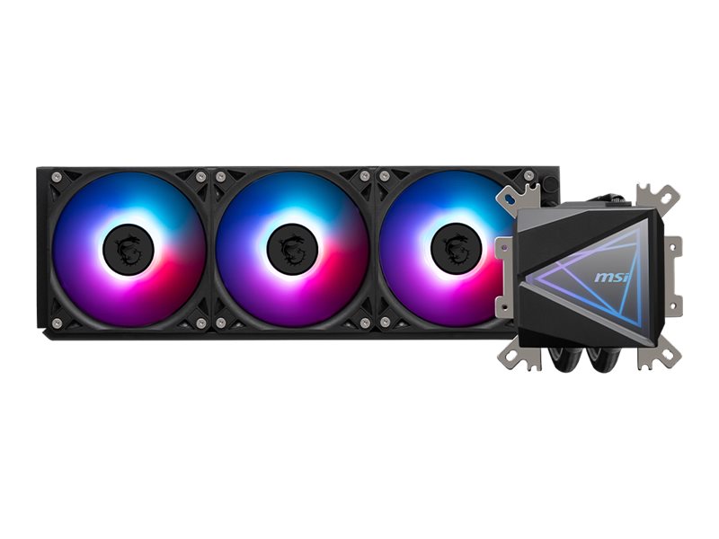 MSI MAG CORELIQUID I360 - Prozessor-Flüssigkeitskühlsystem - Kühlergröße: 360 mm - (für: LGA1150, LGA1151, LGA1155, LGA1156, LGA1200, LGA1700, AM4, AM5)Kupfer - 120 mm