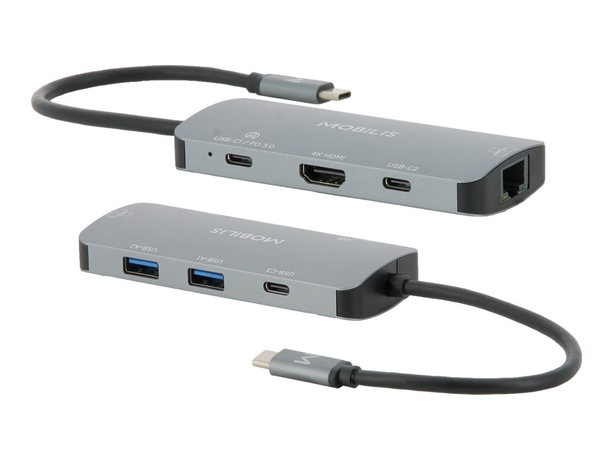Mobilis Dockingstation - USB-C - HDMI - 1GbEE