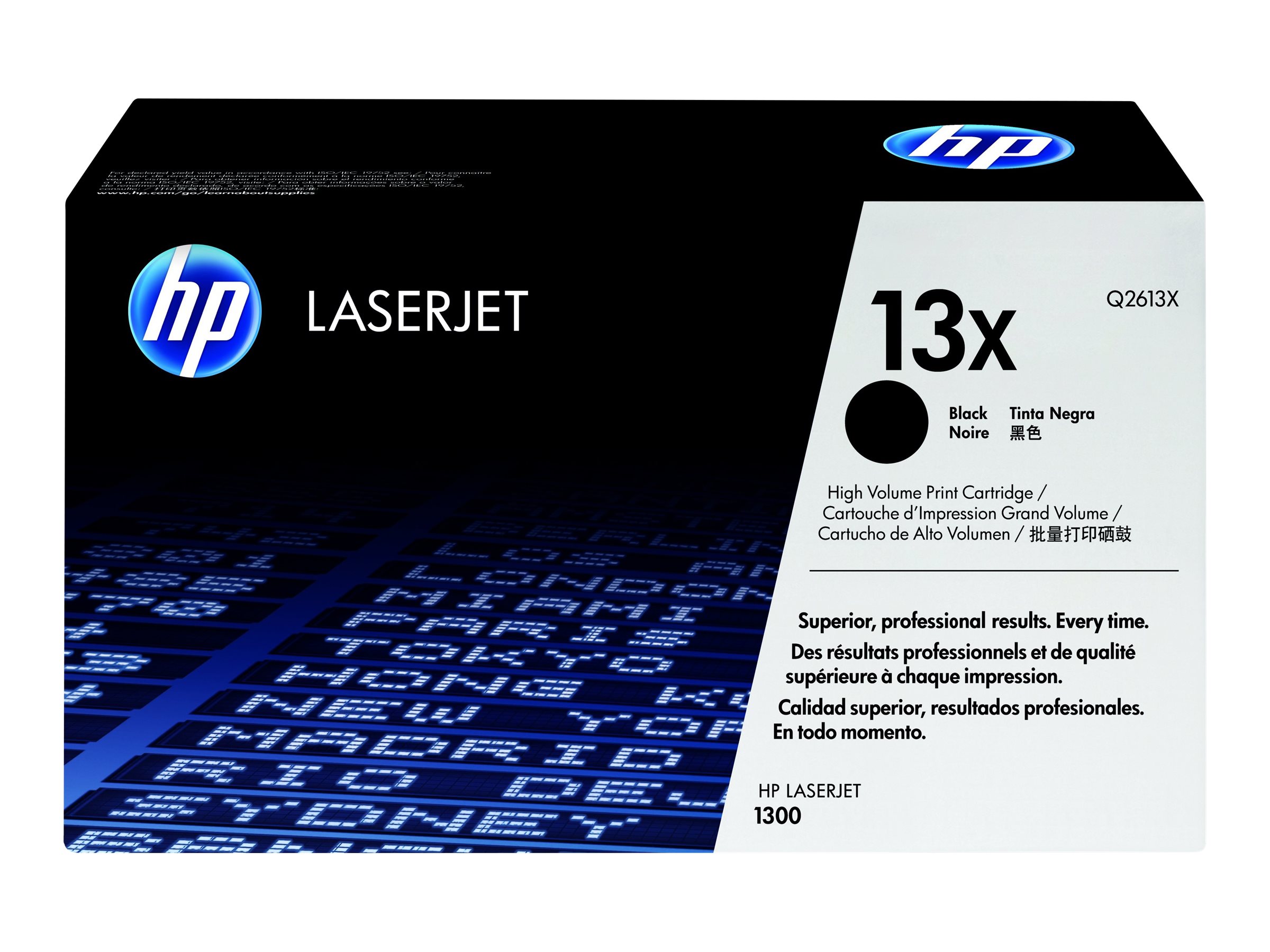 HP 13X - Hohe Ergiebigkeit - Schwarz - original - LaserJet - Tonerpatrone (Q2613X)für LaserJet 1300 - 1300n - 1300t - 1300xi